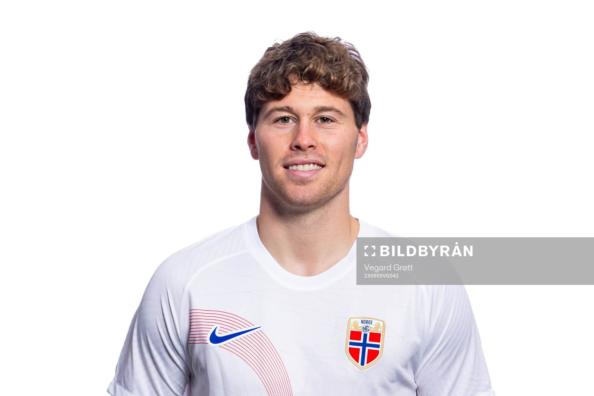 Emil Breivik of the Norwegian national football team poses