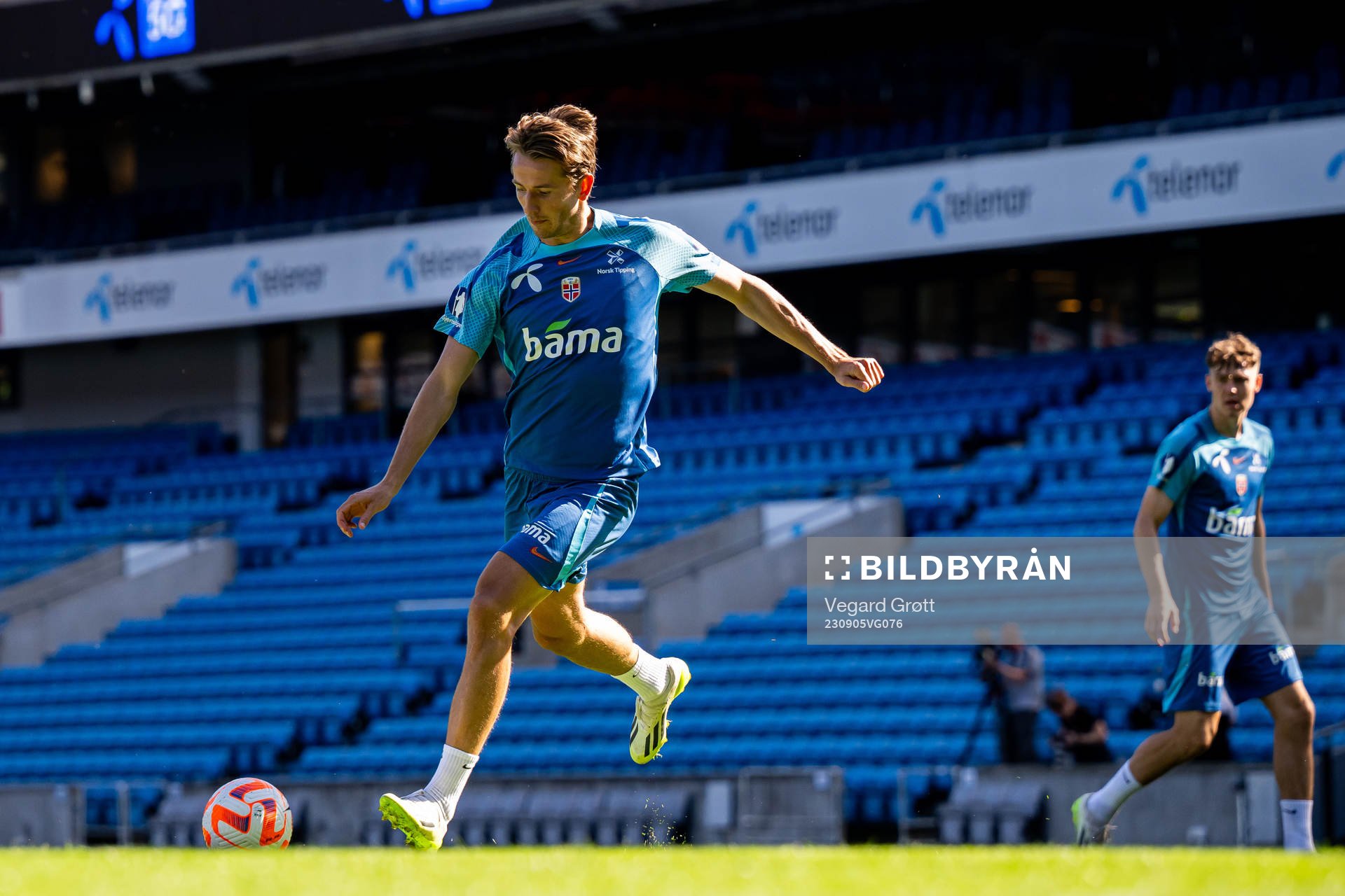 Sander Berge of the Norwegian national football team