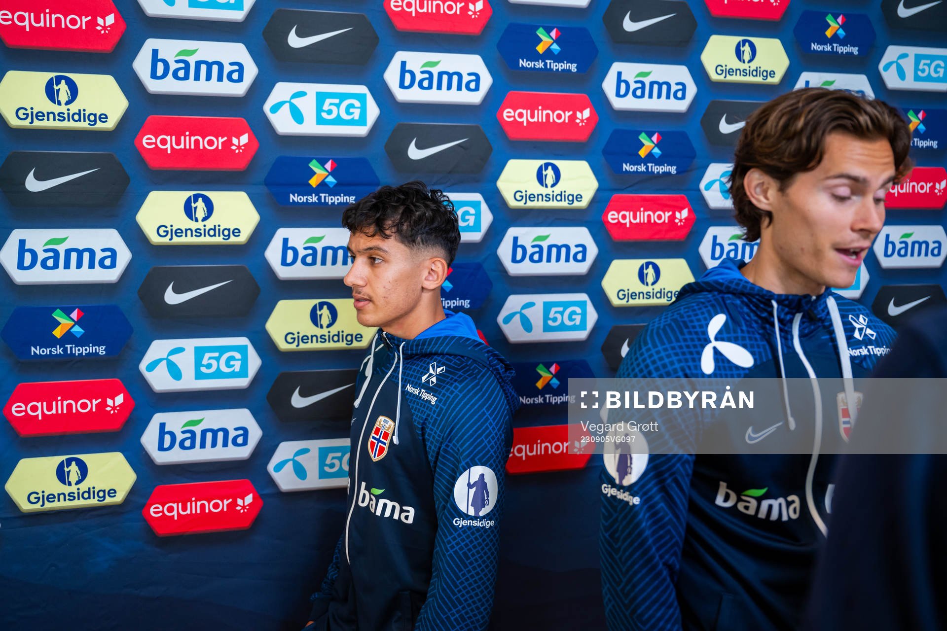Osame Sahraoui and Markus Solbakken of the Norwegian