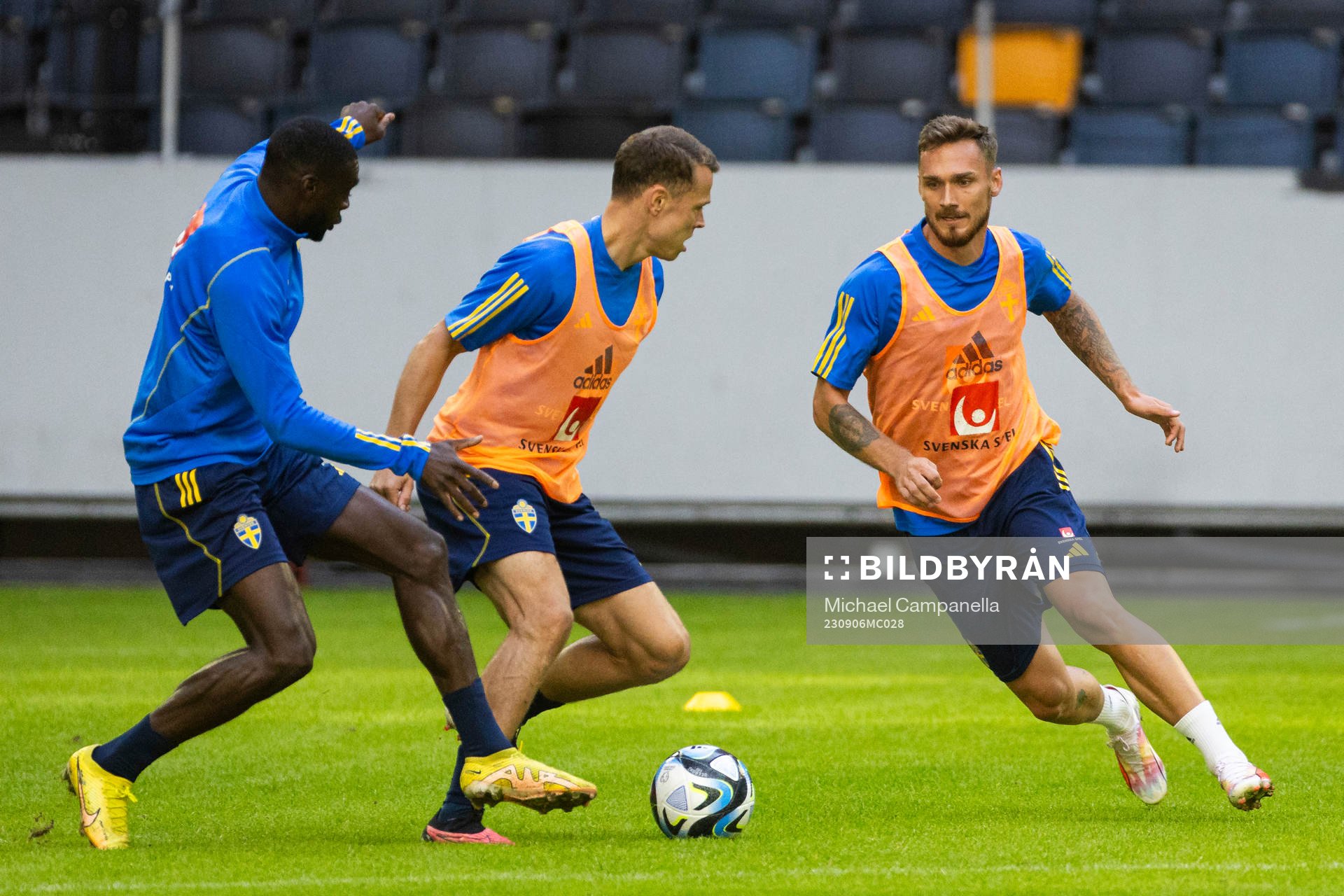 Ken Sema, Viktor Claesson, and Linus Wahlqvist Egnell of