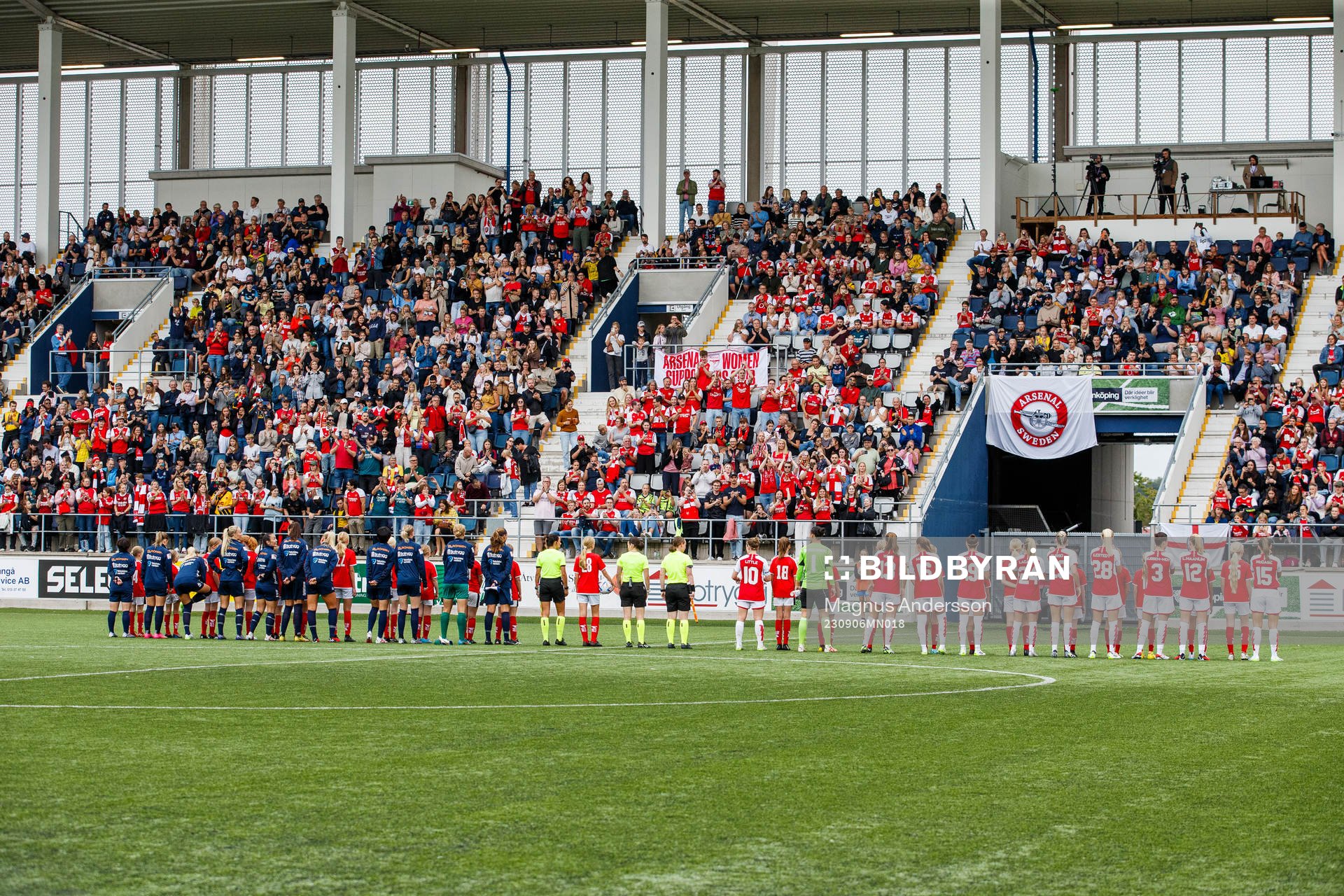 Players line up