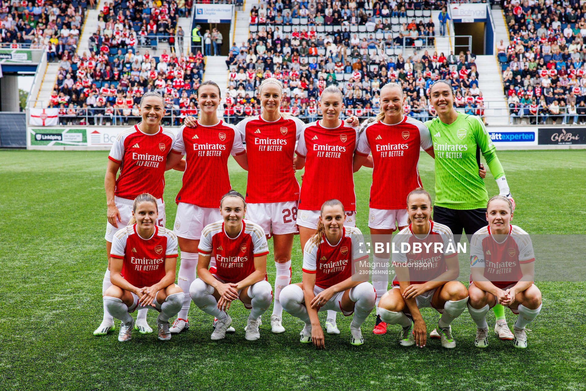 Starting eleven of Arsenal ahead ofthe UEFA Women’s