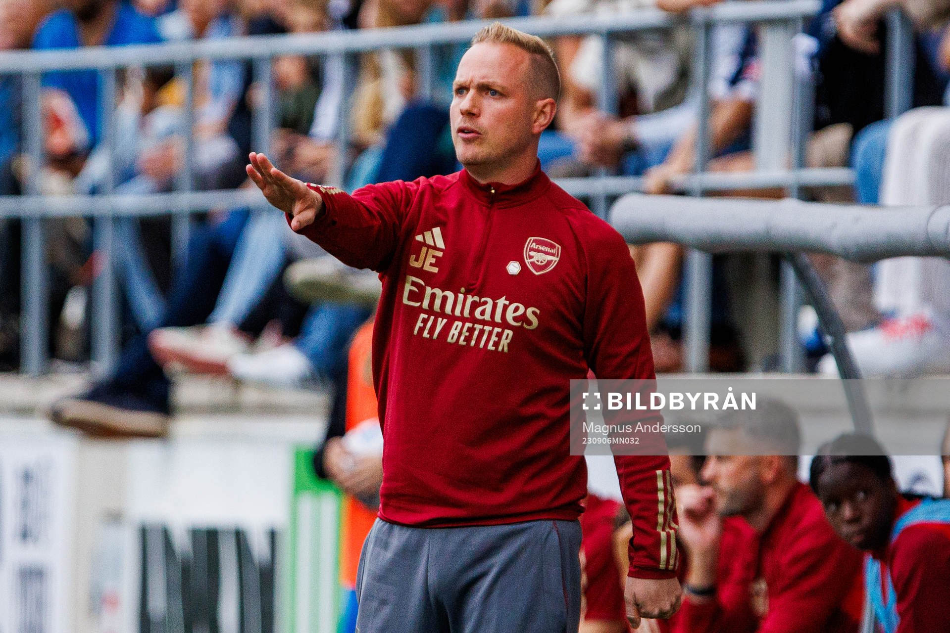 Head coach Jonas Eidevall of Arsenal