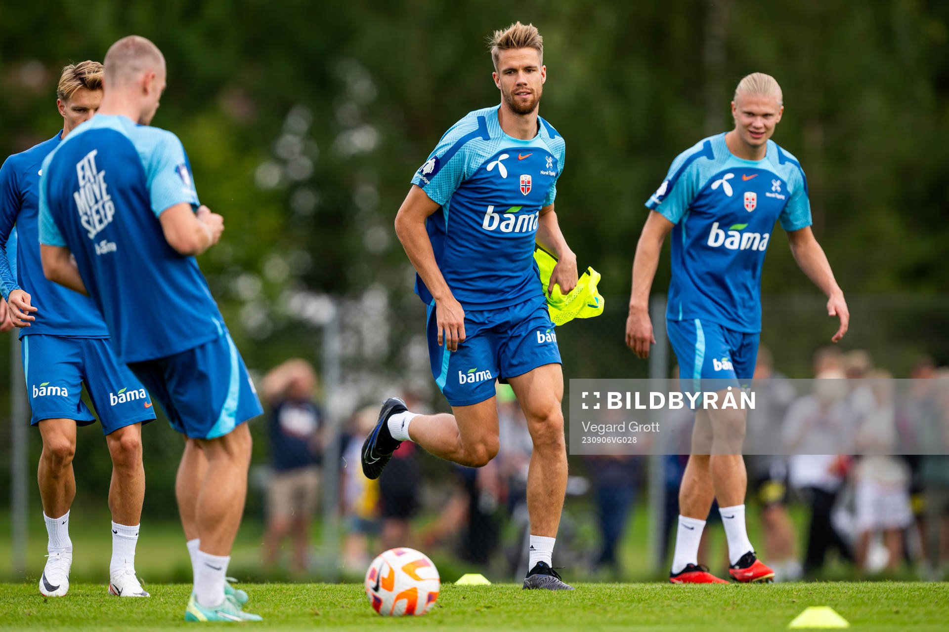 Kristoffer Ajer of the Norwegian national football team