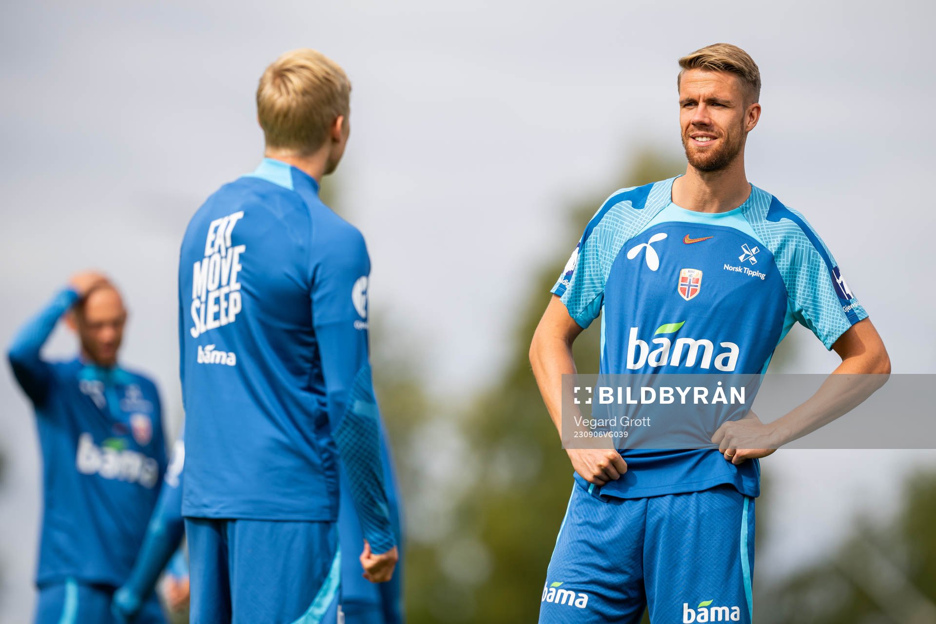 Kristoffer Ajer of the Norwegian national football team