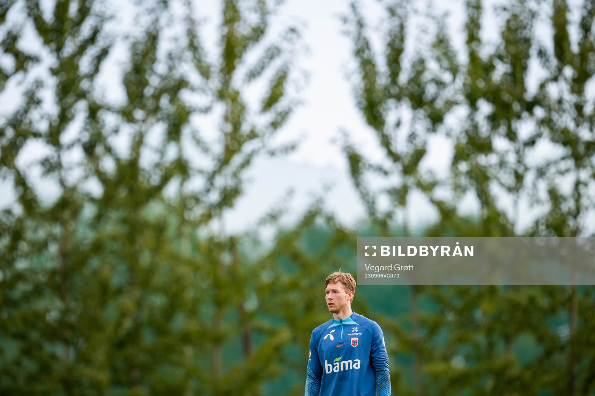 Goalkeeper Mathias Dyngeland of the Norwegian national