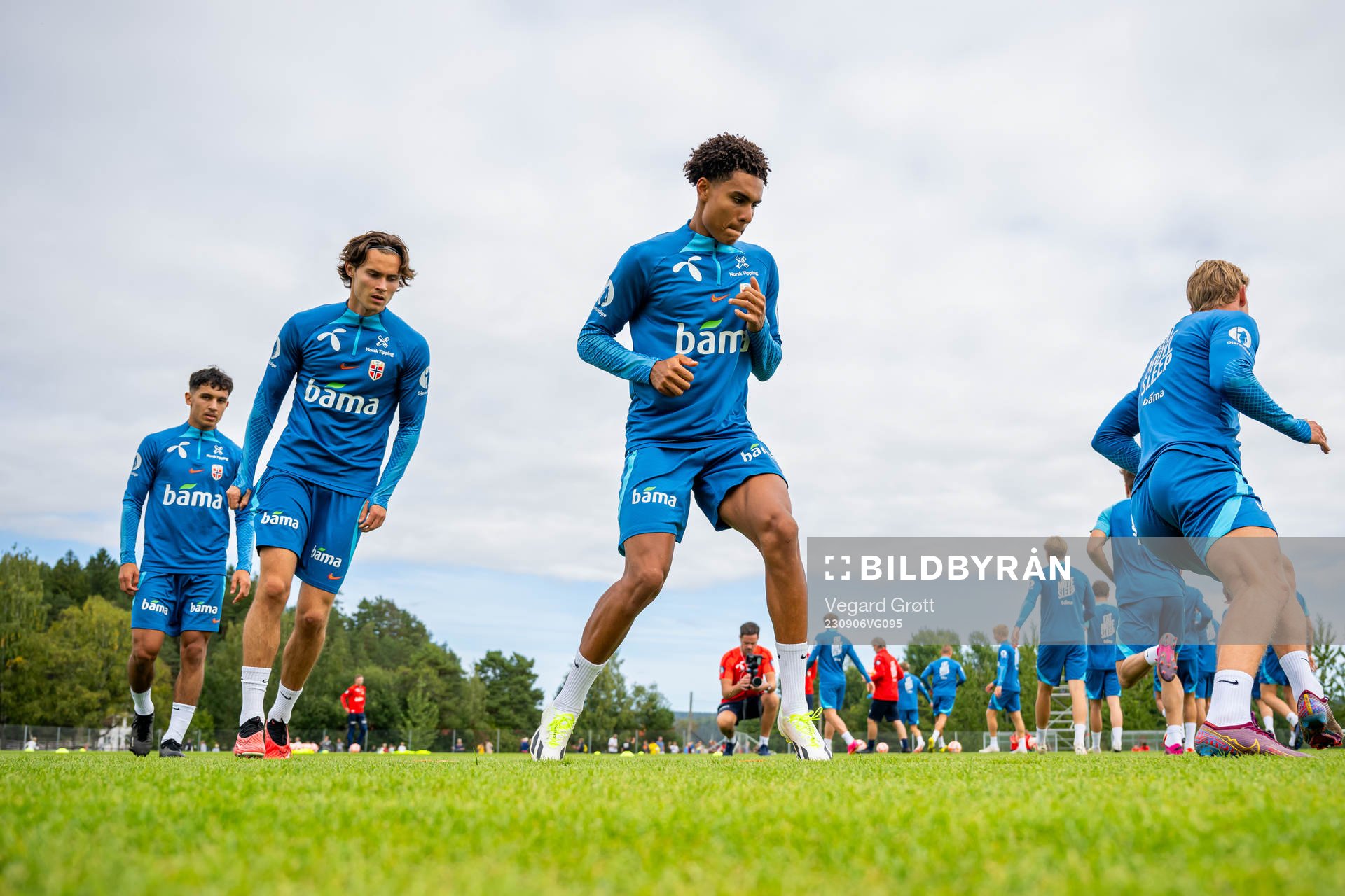 Osame Sahraoui, Markus Solbakken and Antonio Nusa of the