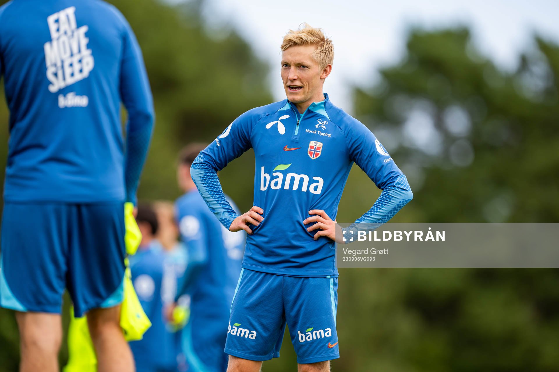 Birger Meling of the Norwegian national football team