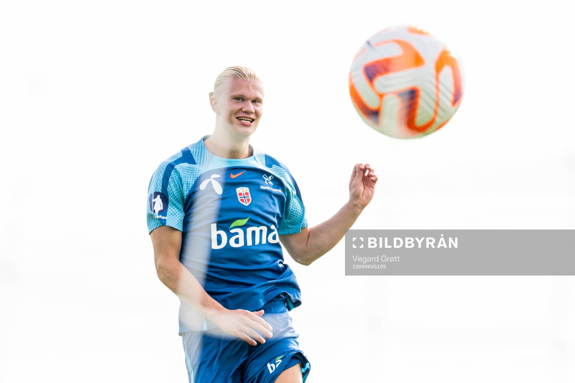 Erling Braut Haaland of the Norwegian national football team