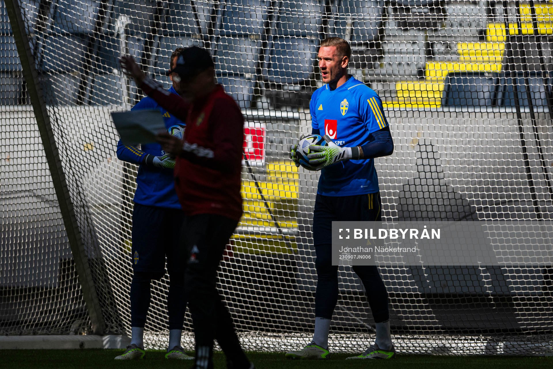 Goalkeeper Robin Olsen of the Swedish national football team