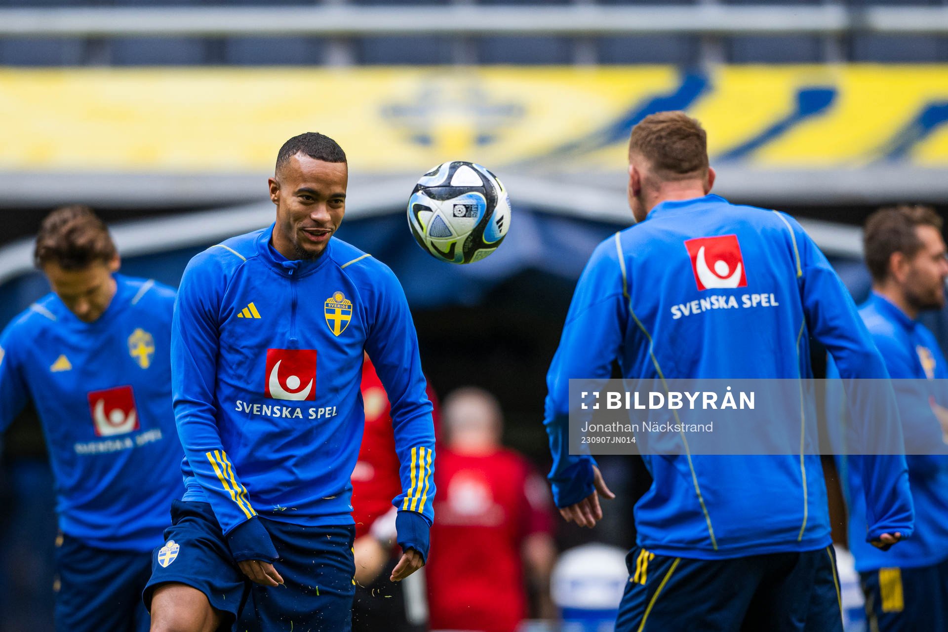Robin Quaison of the Swedish national football team