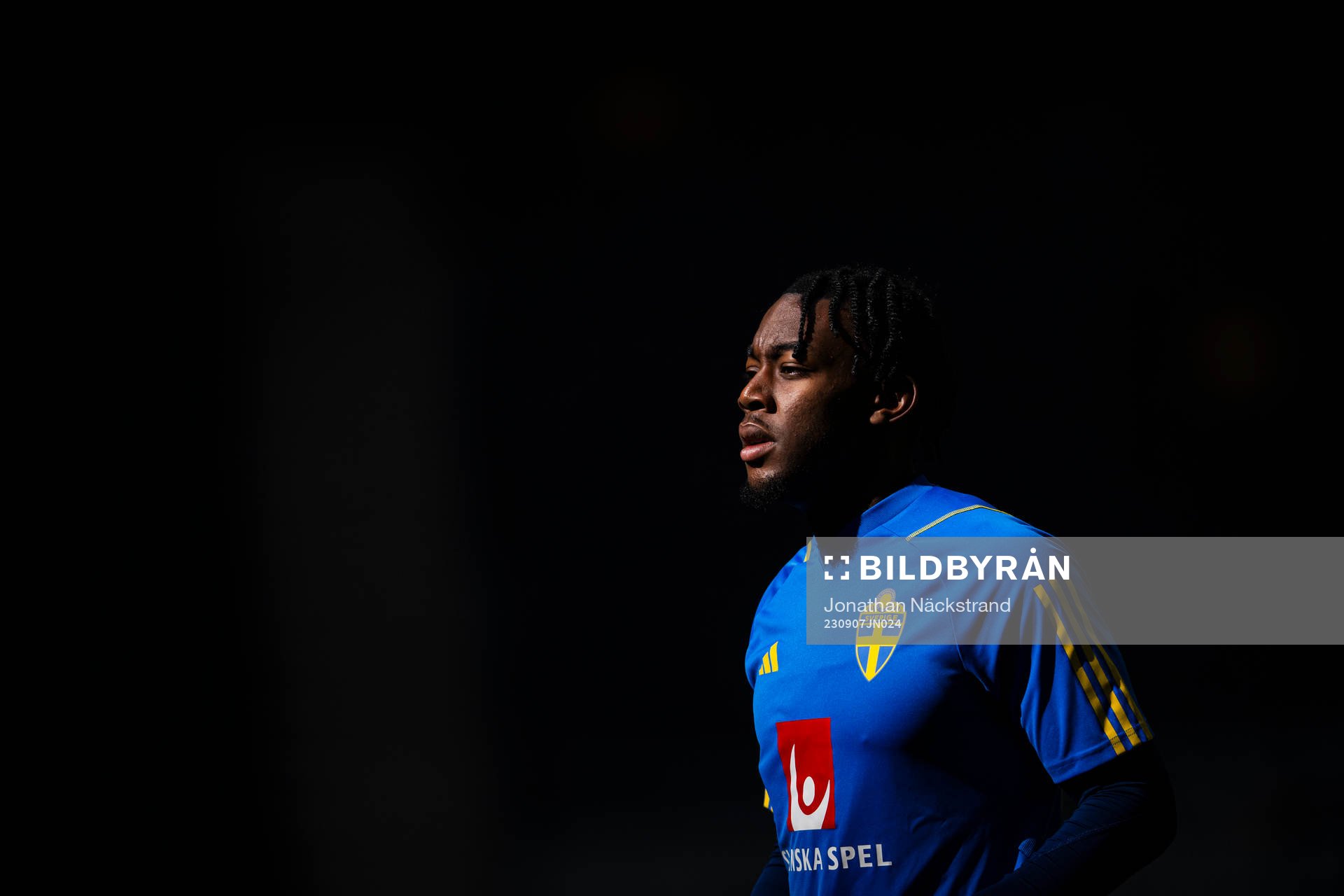 Anthony Elanga of the Swedish national football team