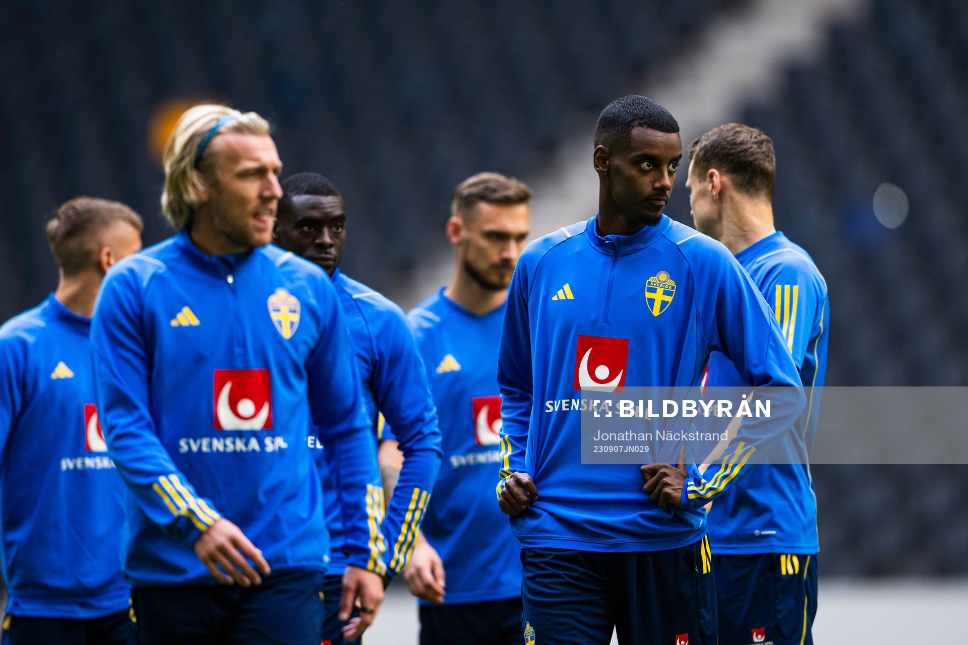 Alexander Isak of the Swedish national football team