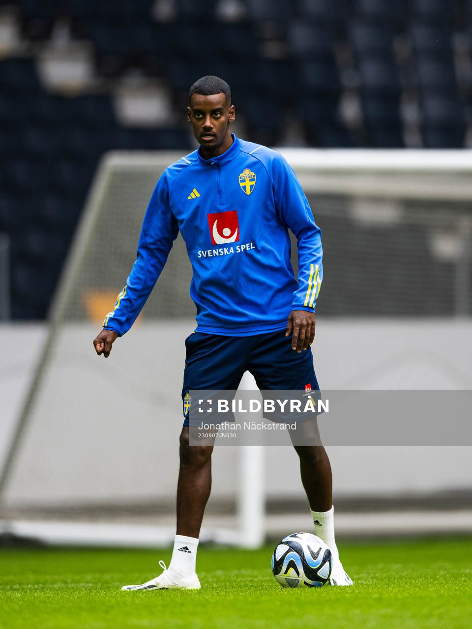 Alexander Isak of the Swedish national football team