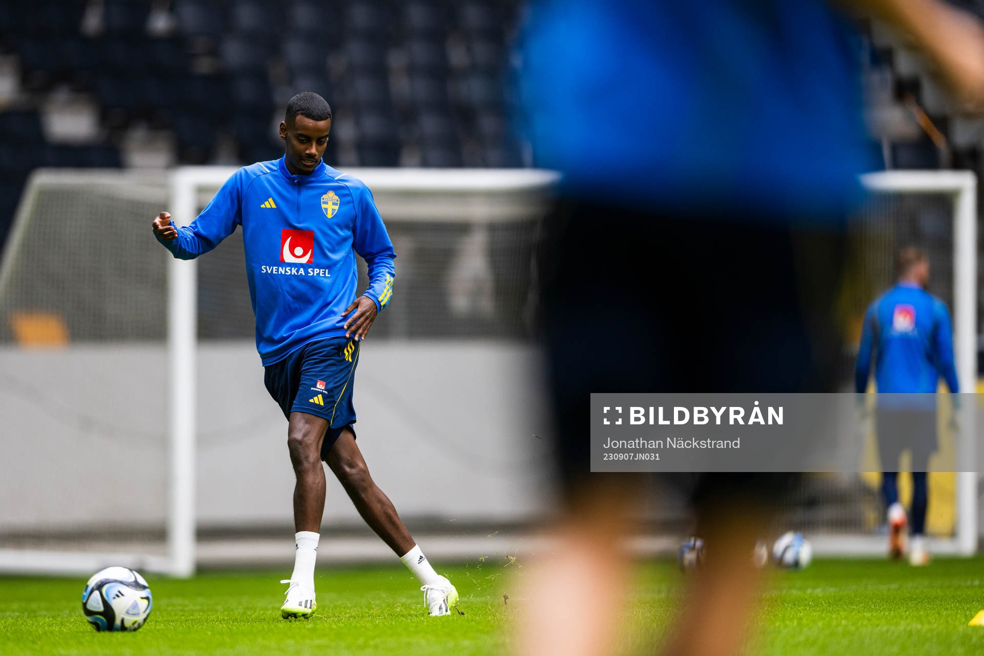Alexander Isak of the Swedish national football team
