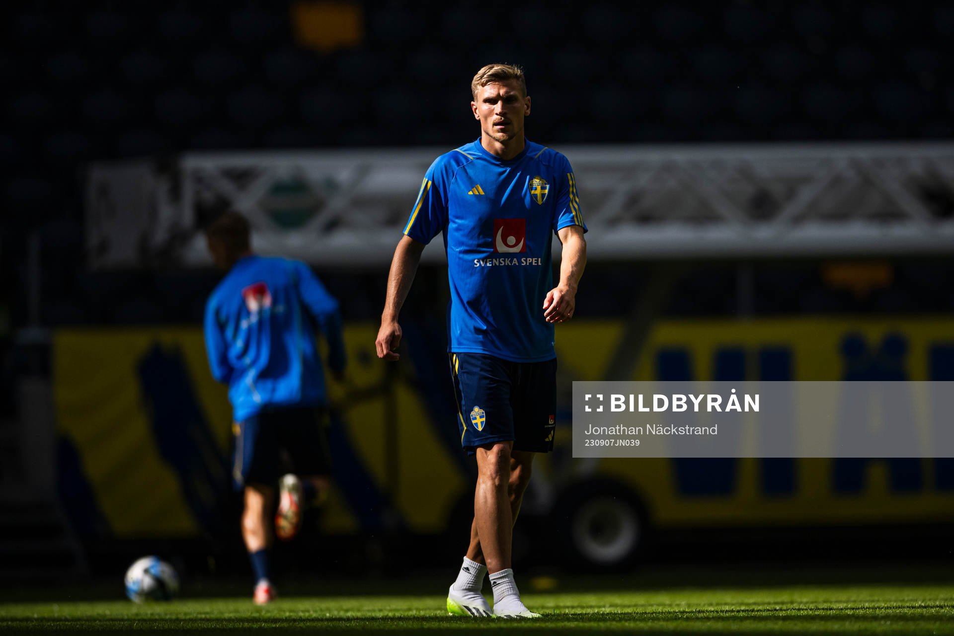 Carl Starfelt of the Swedish national football team