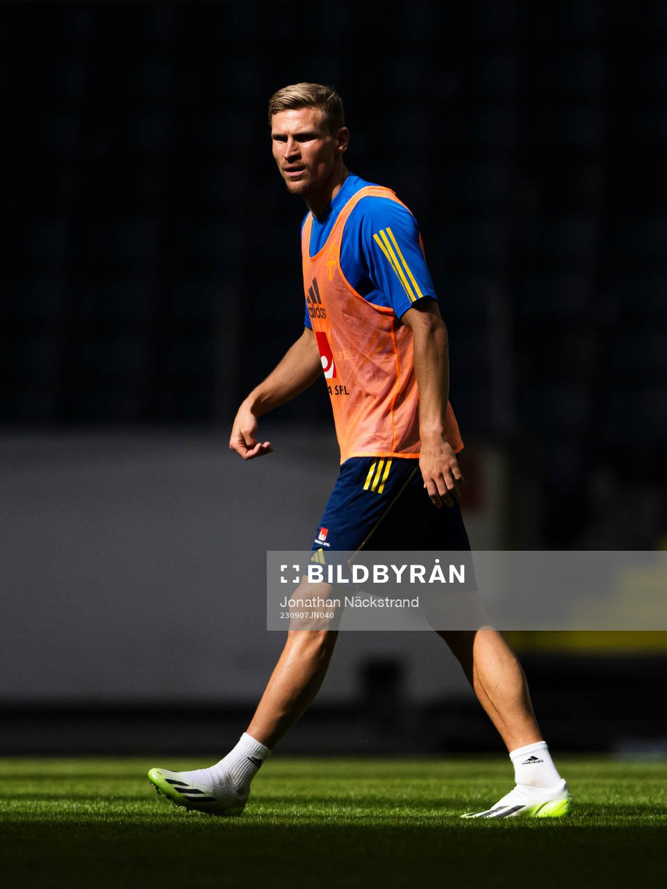 Carl Starfelt of the Swedish national football team