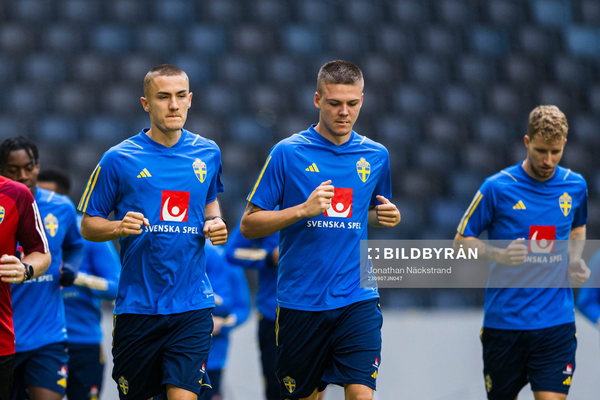 Gustaf Lagerbielke and Emil Holm of the Swedish national