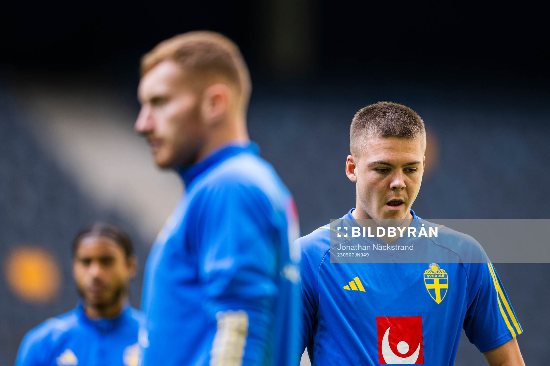 Emil Holm of the Swedish national football team