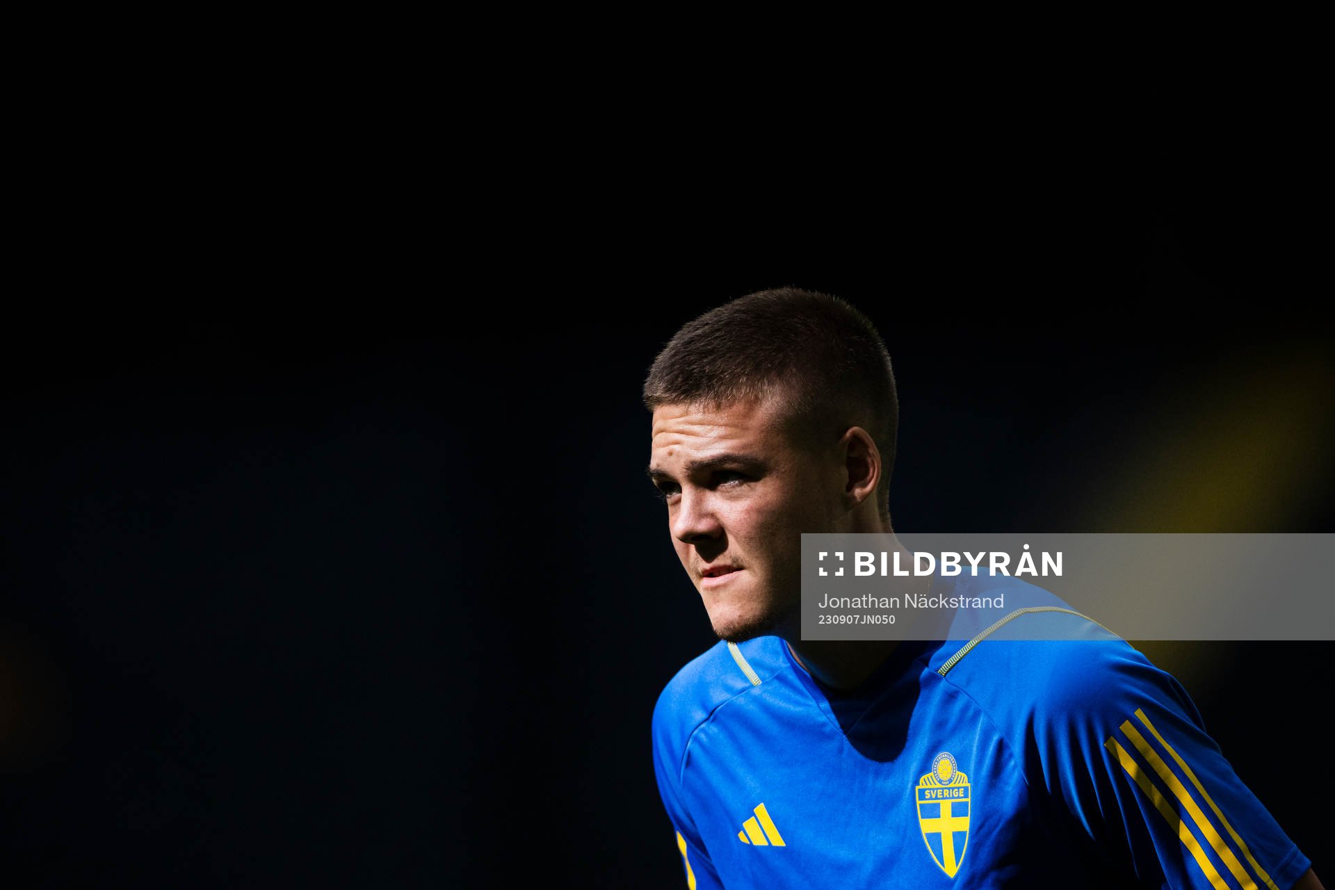 Emil Holm of the Swedish national football team