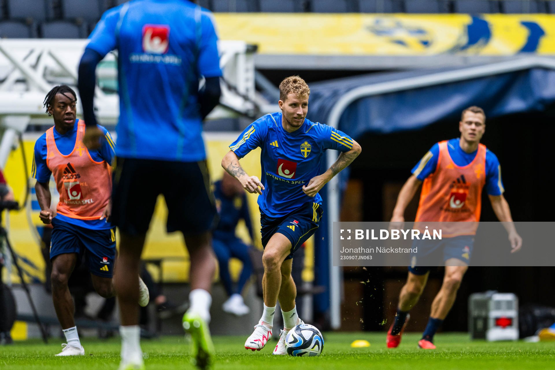 Samuel Gustafson of the Swedish national football team