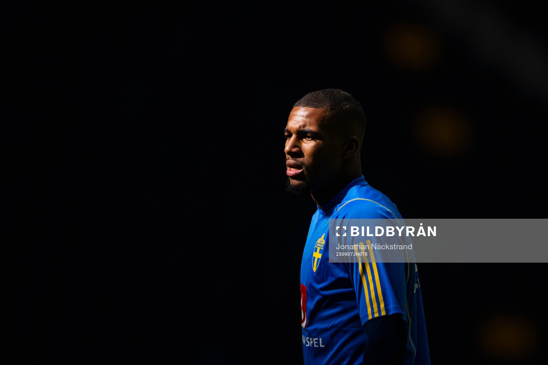 Isak Hien of the Swedish national football team
