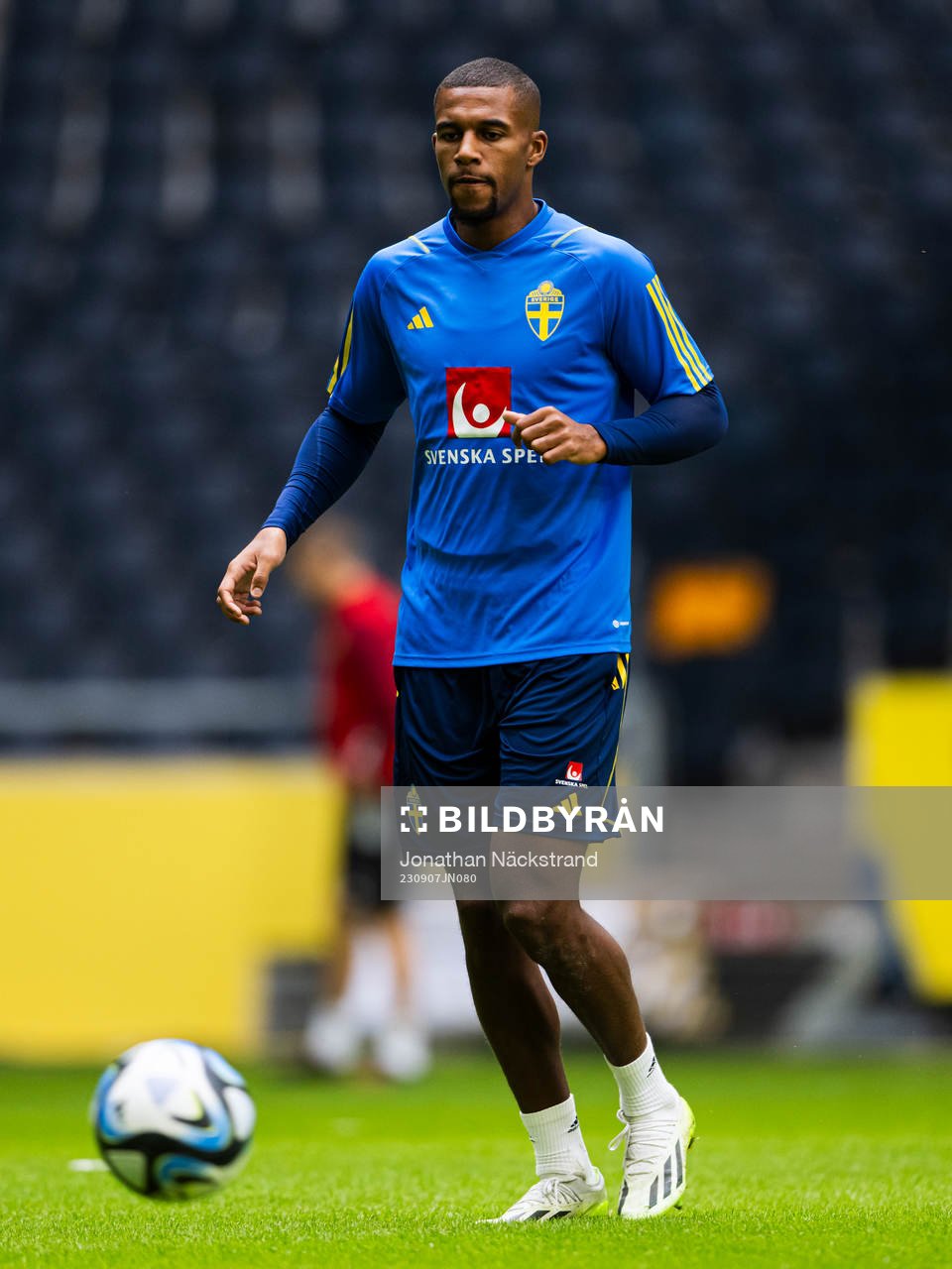 Isak Hien of the Swedish national football team