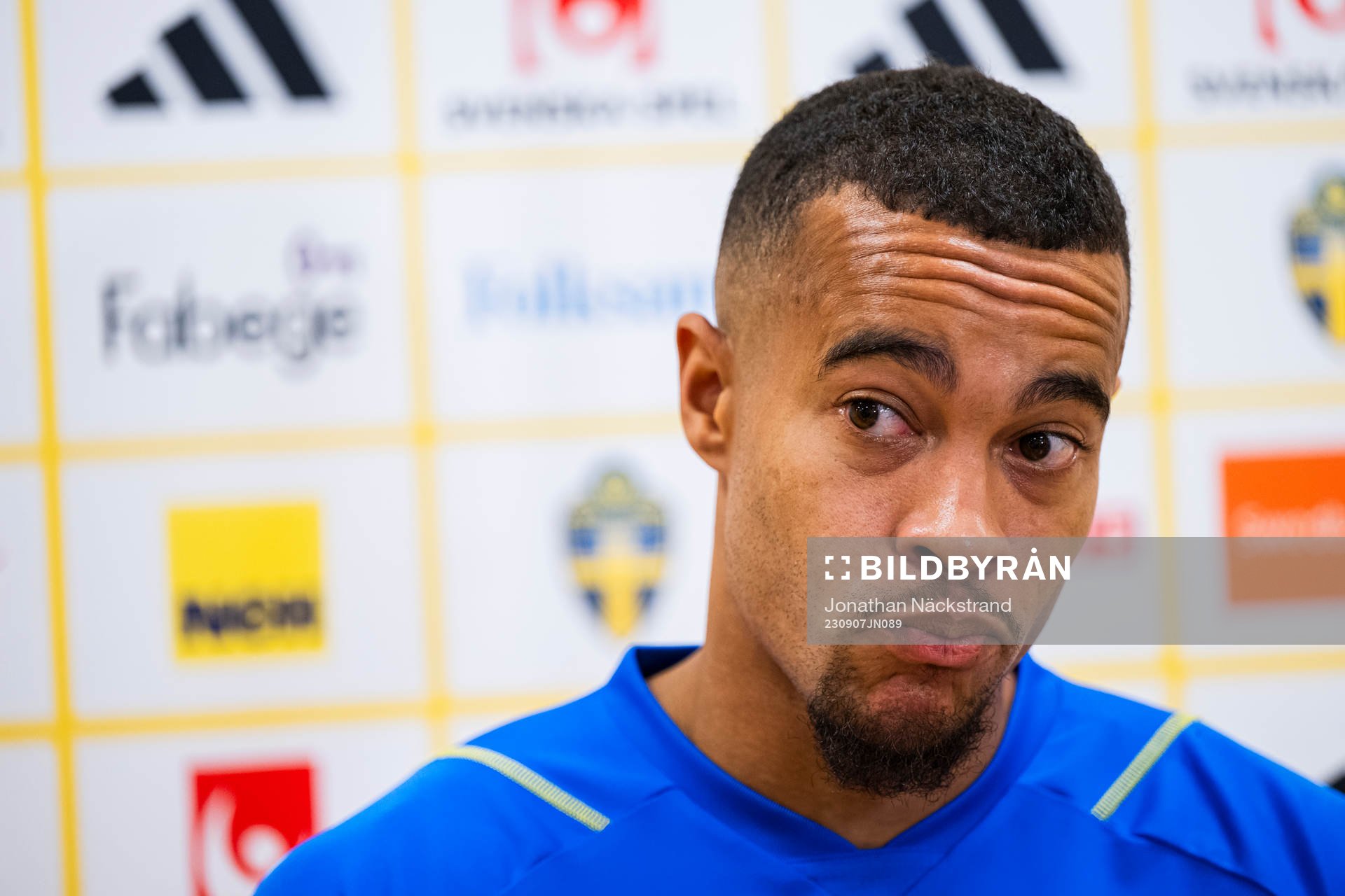 Robin Quaison of the Swedish national football team