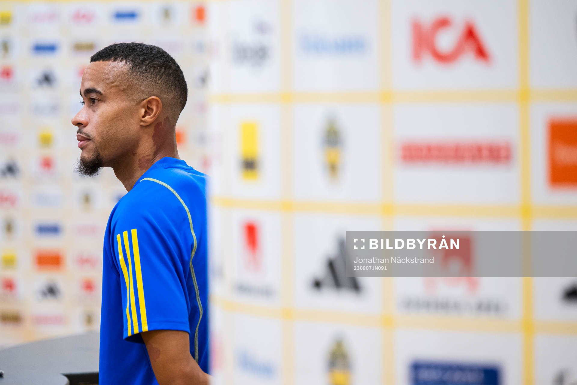 Robin Quaison of the Swedish national football team