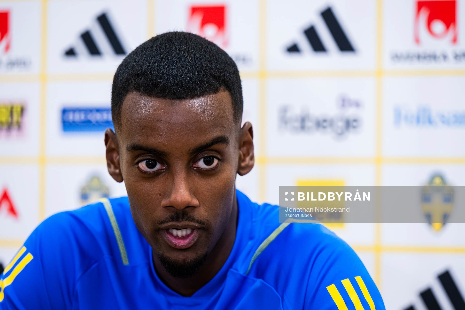 Alexander Isak of the Swedish national football team