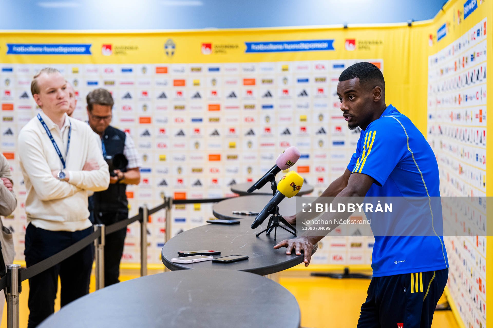 Alexander Isak of the Swedish national football team