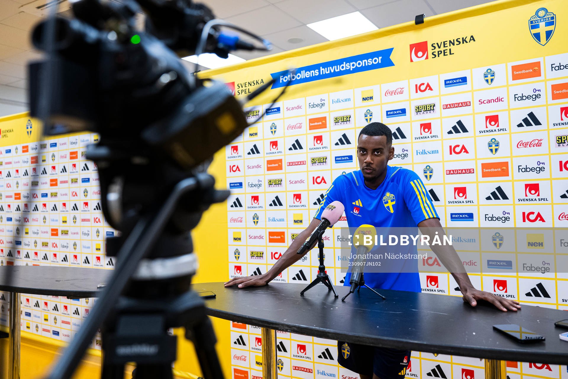 Alexander Isak of the Swedish national football team