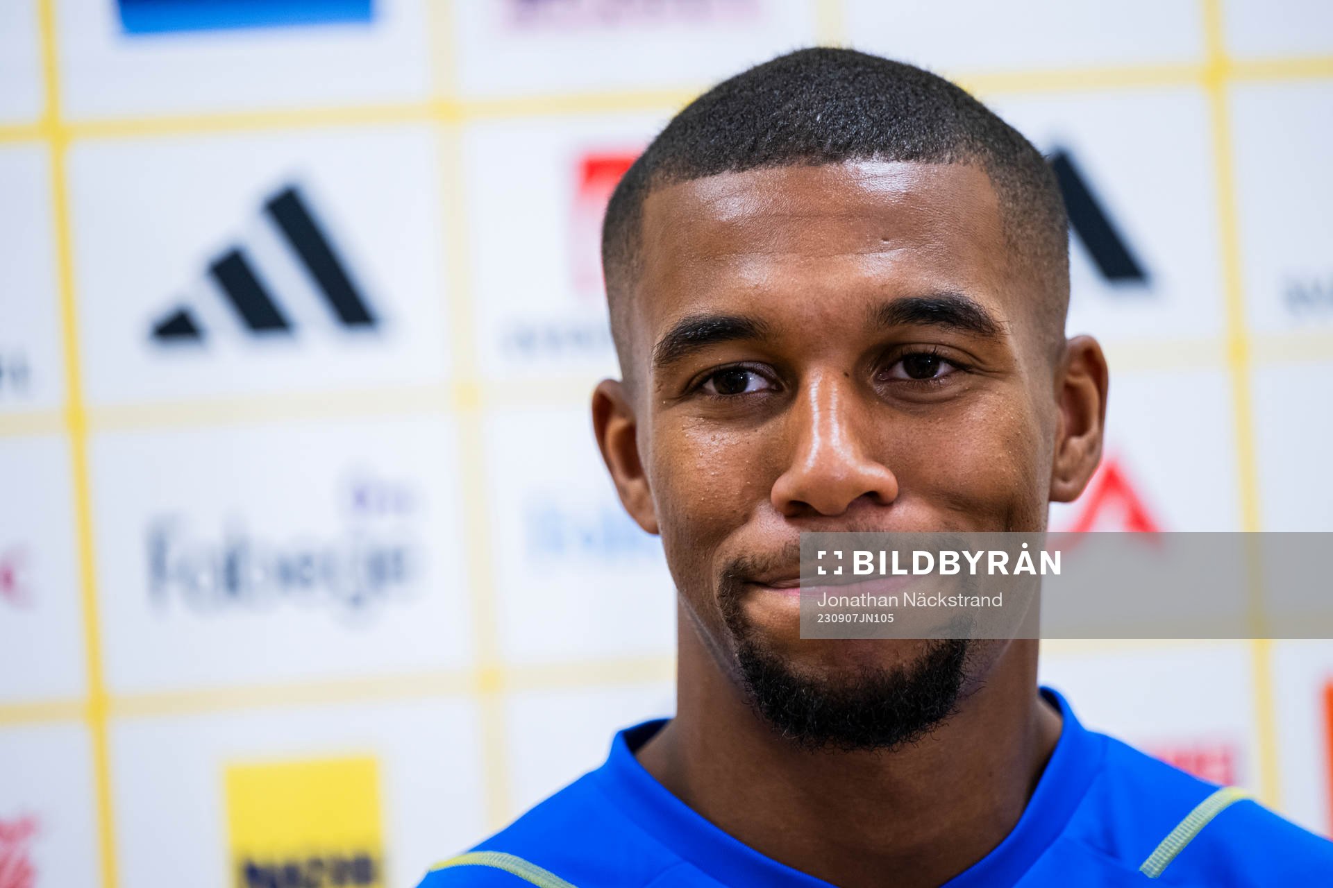 Isak Hien of the Swedish national football team