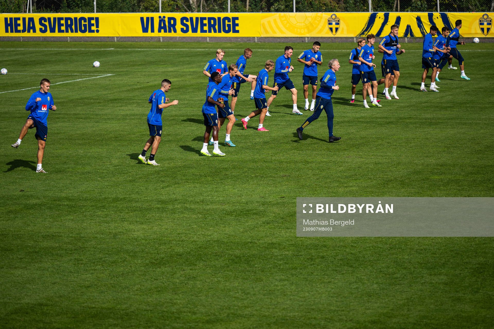 Players of the Swedish under-21 national football team