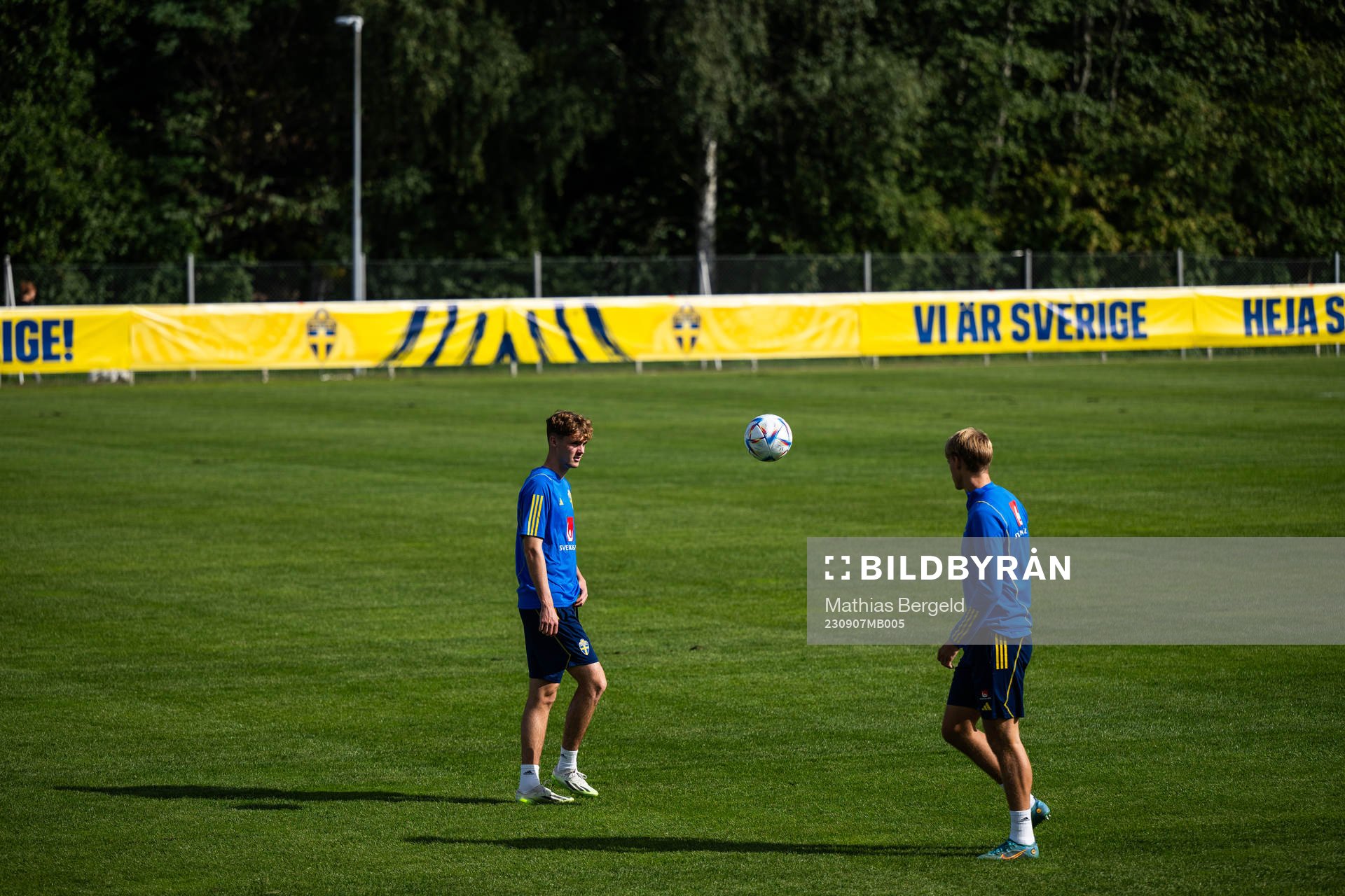 Williot Swedberg and Oscar Wilhelmsson of the Swedish
