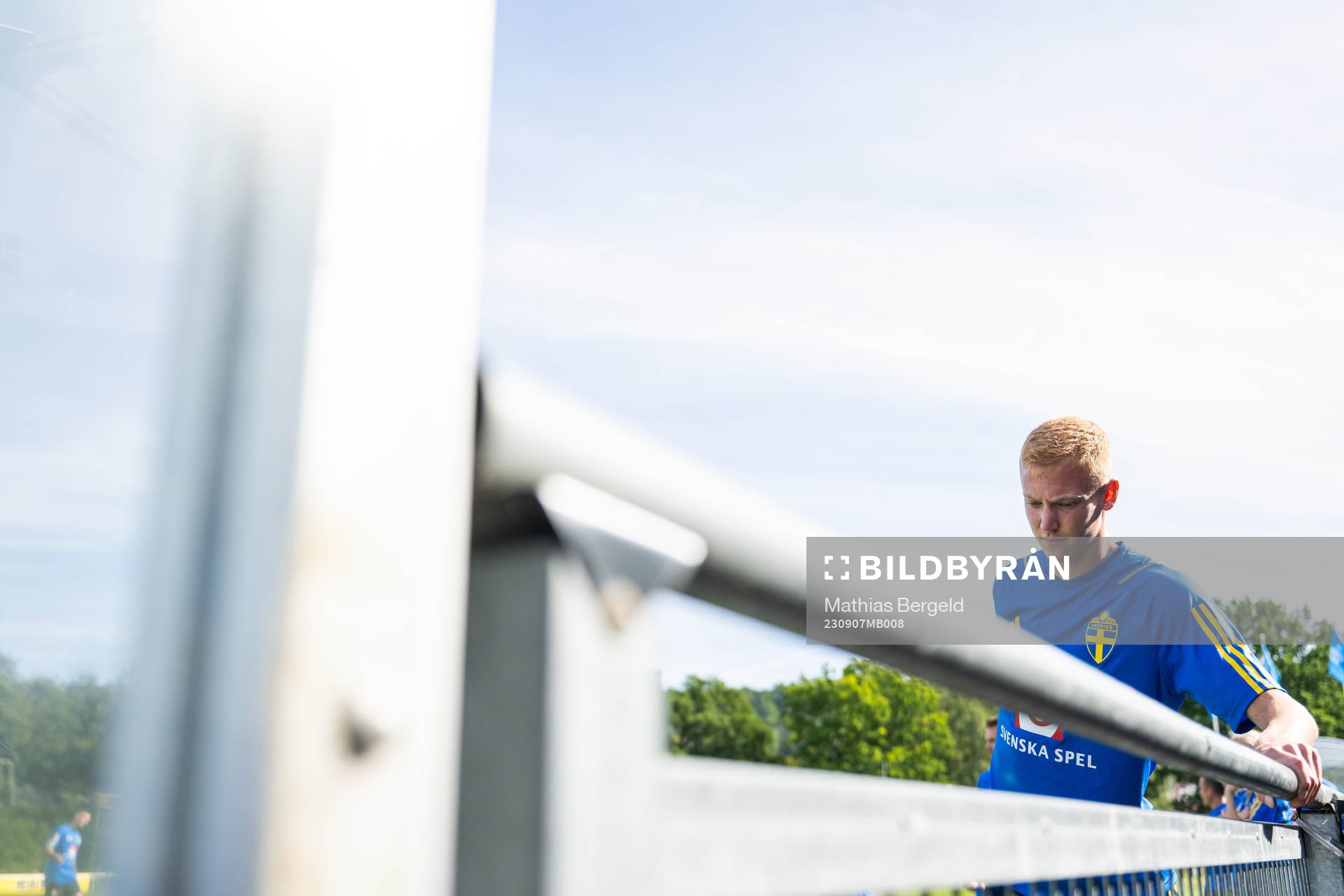 Hugo Larsson of the Swedish under-21 national football team
