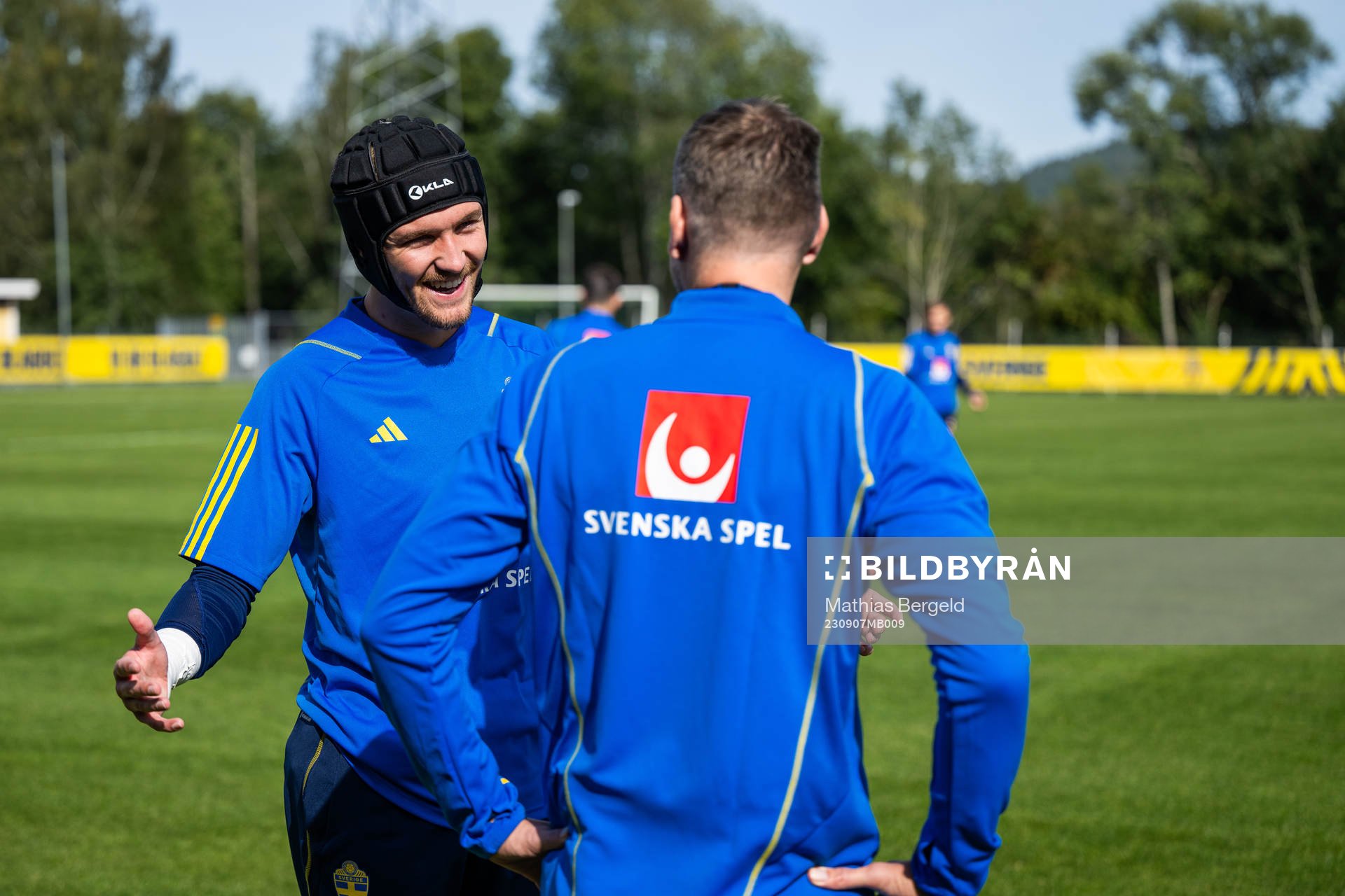Goalkeeper Noel Törnqvist of the Swedish under-21 national