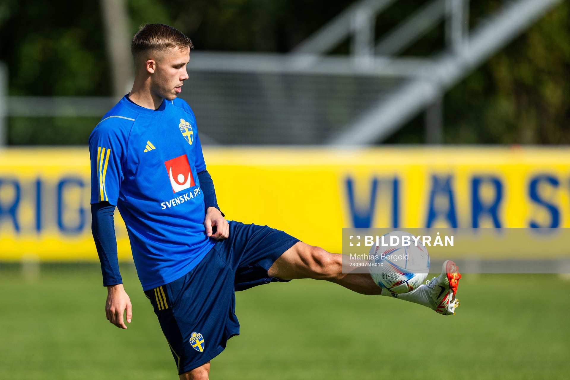Jacob Ondrejka of the Swedish under-21 national football