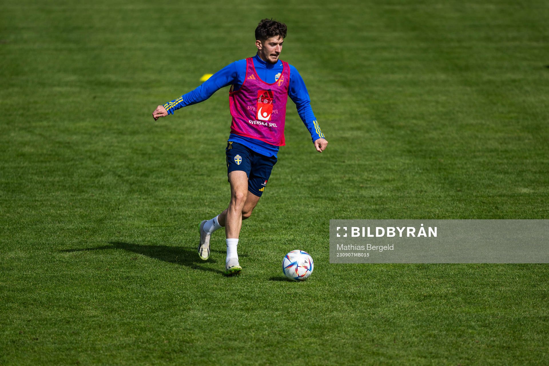 Armin Gigovic of the Swedish under-21 national football team