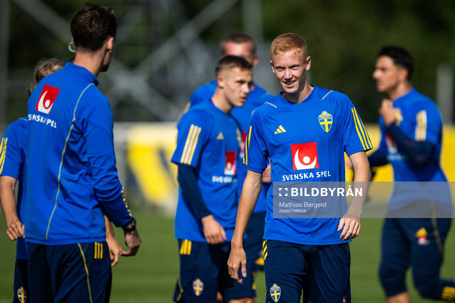 Hugo Larsson of the Swedish under-21 national football team
