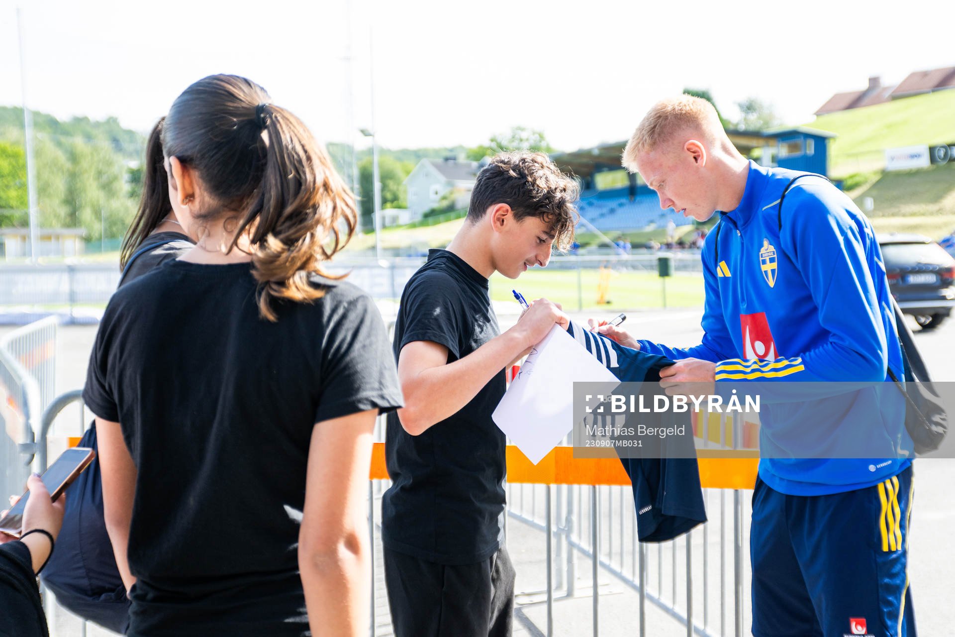 Hugo Larsson of the Swedish under-21 national football team