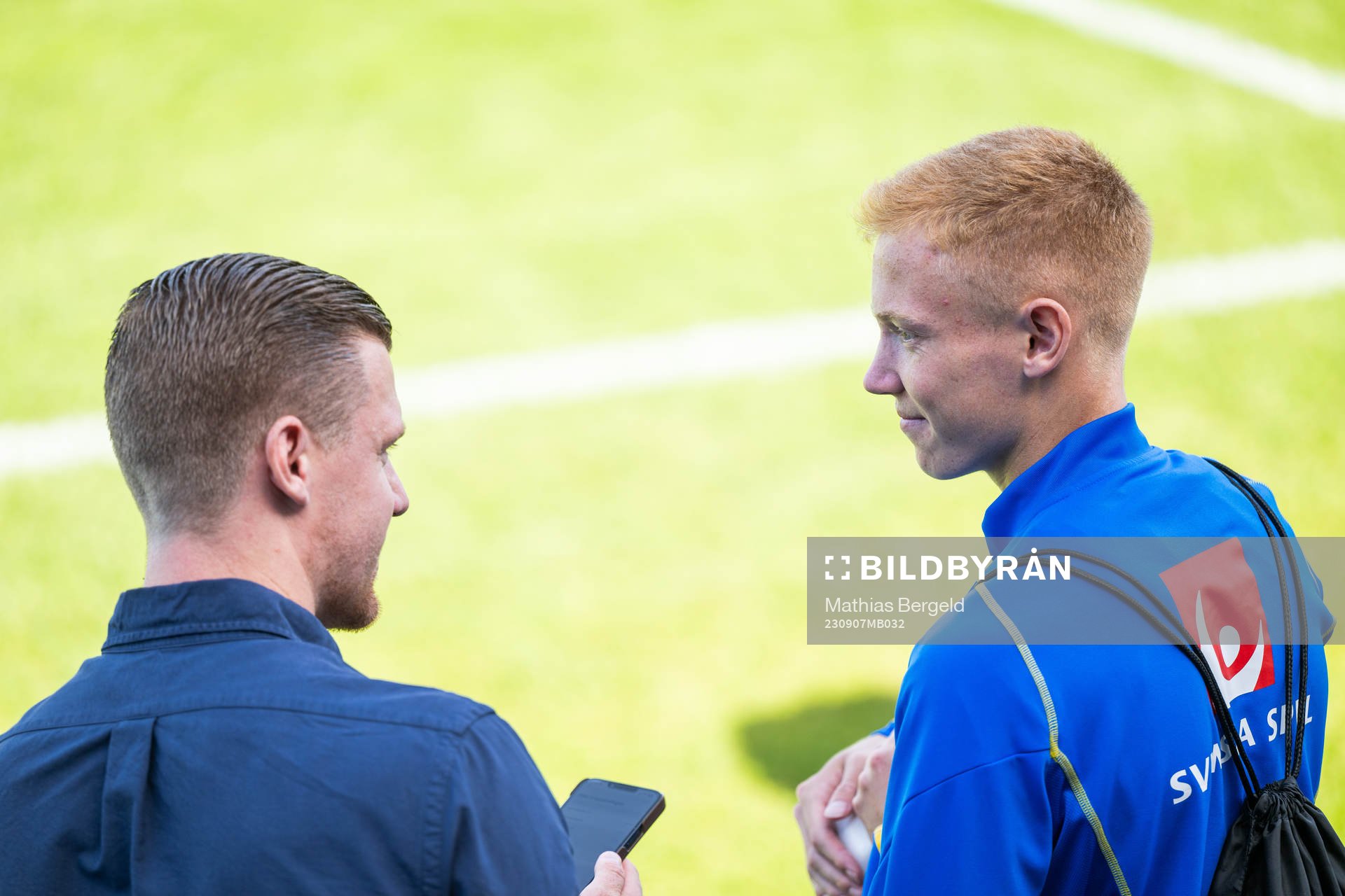 Hugo Larsson of the Swedish under-21 national football team
