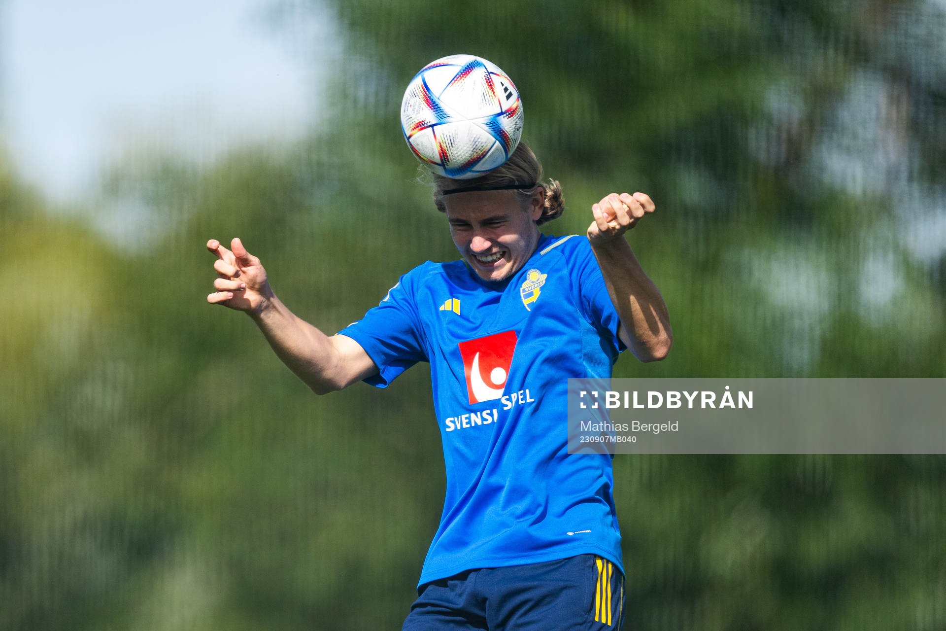Sebastian Nanasi of the Swedish under-21 national football