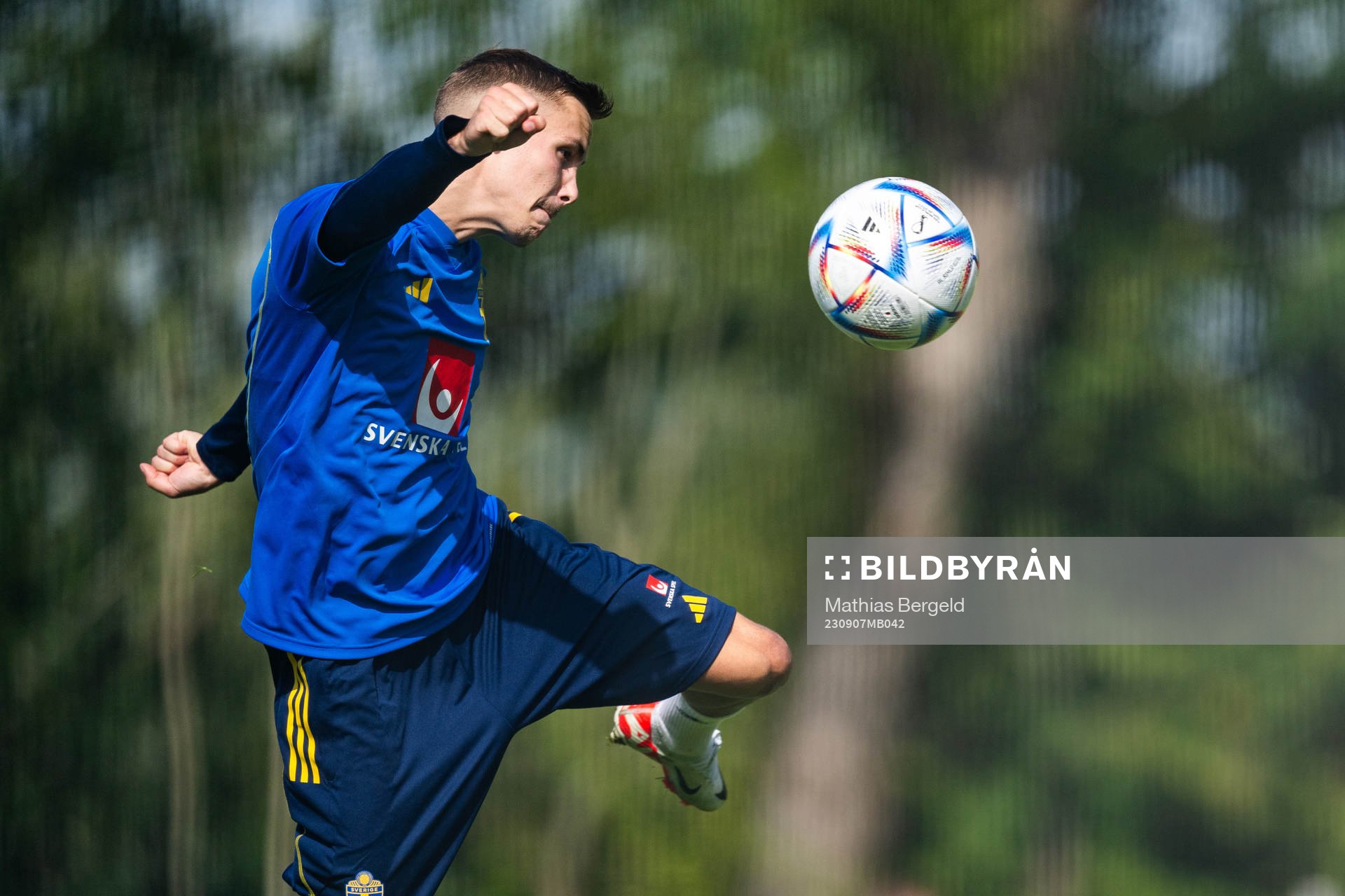 Jacob Ondrejka of the Swedish under-21 national football