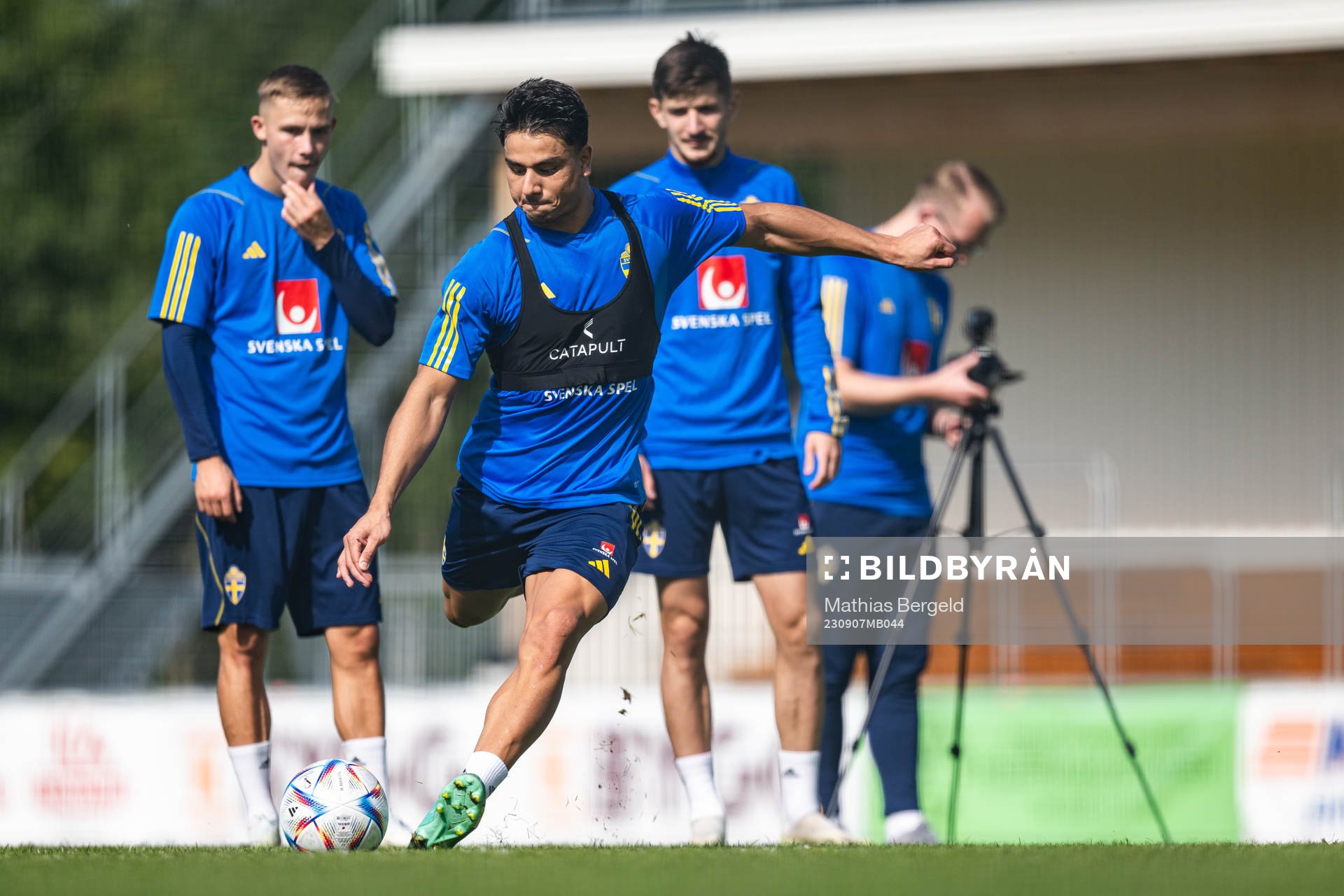 Jusef Erabi of the Swedish under-21 national football team