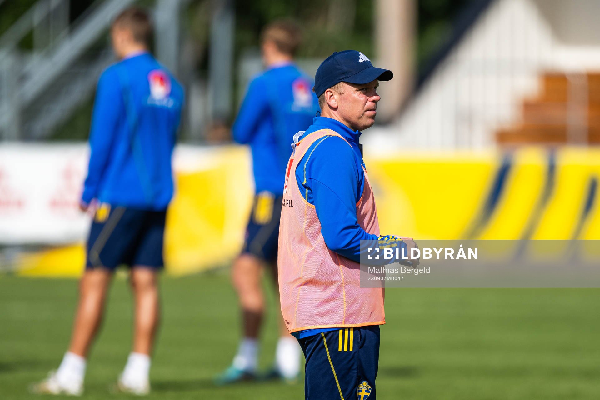 Assistant coach Viktor Eriksson of the Swedish under-21