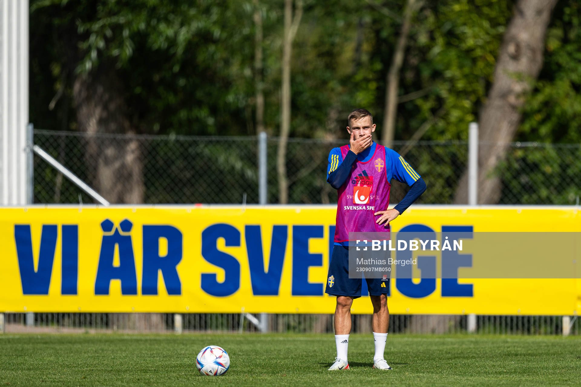 Jacob Ondrejka of the Swedish under-21 national football