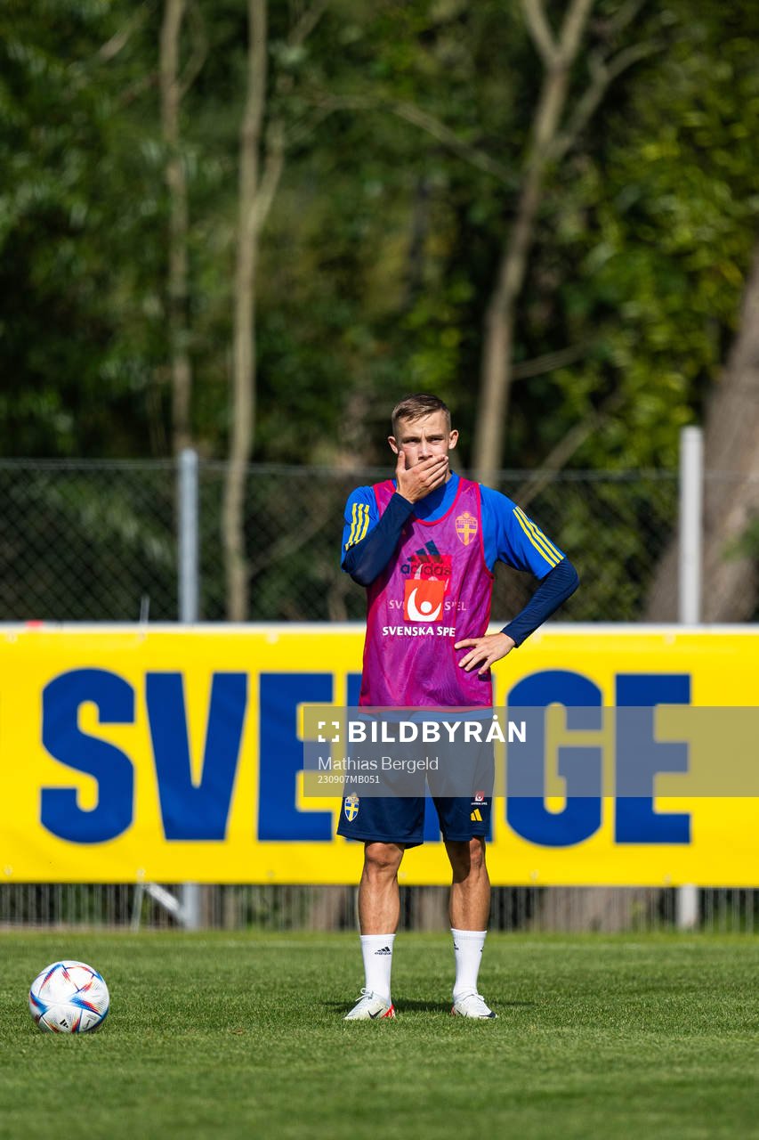 Jacob Ondrejka of the Swedish under-21 national football