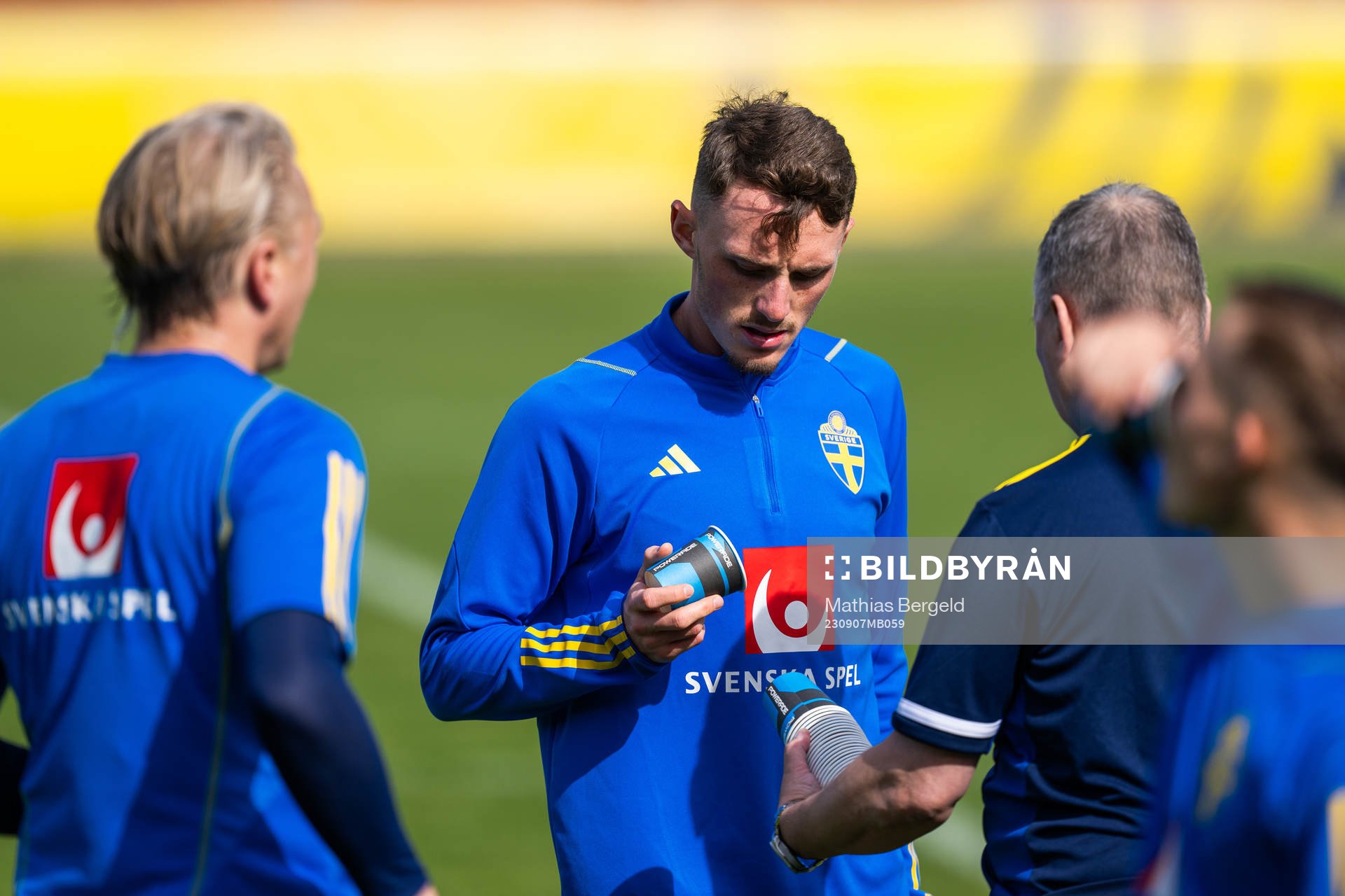Noah Persson of the Swedish under-21 national football team