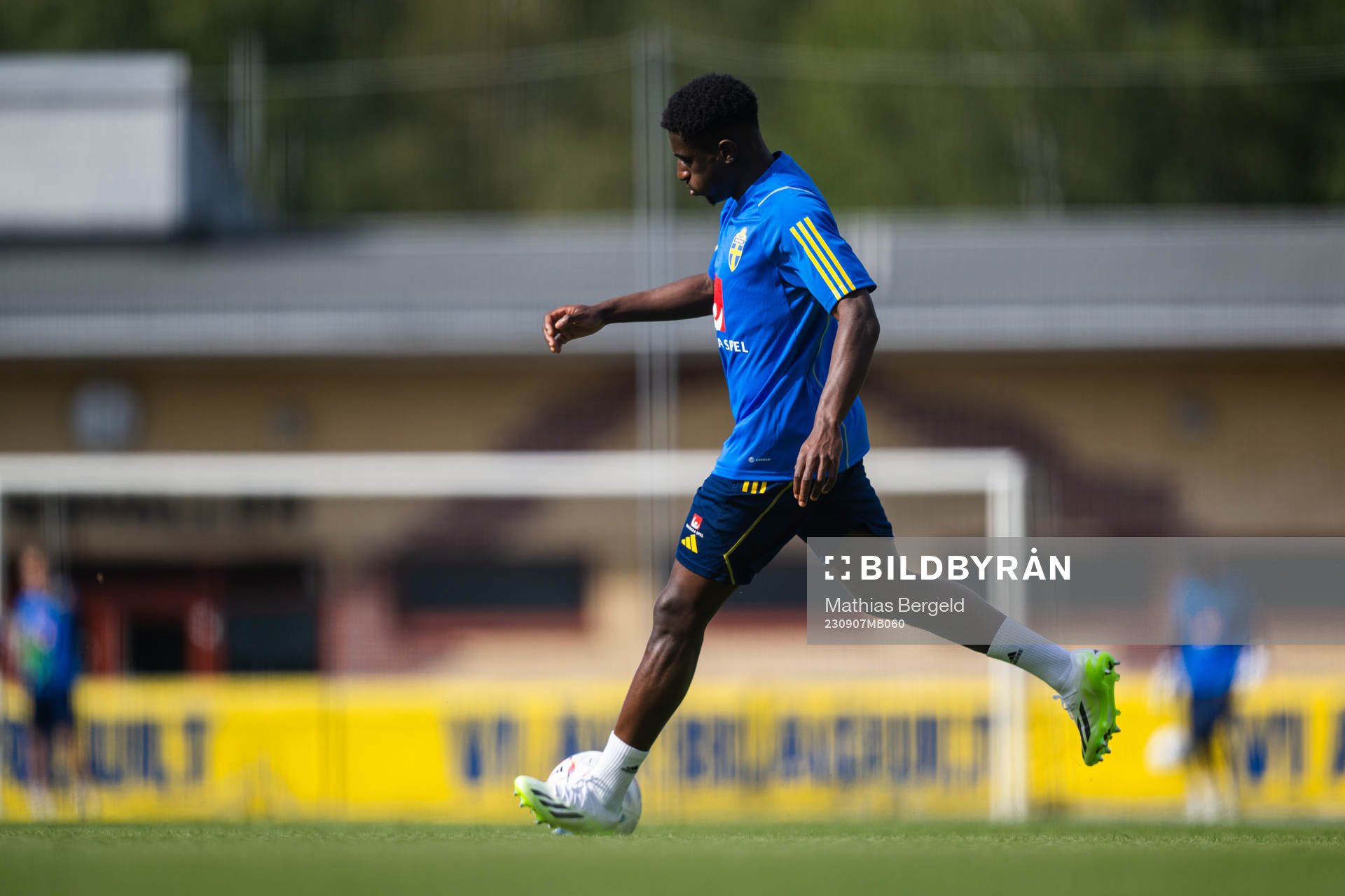 Josafat Mendes of the Swedish under-21 national football